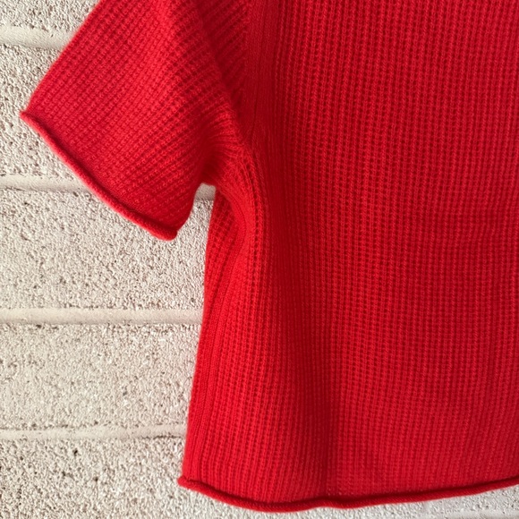 White + Warren Cashmere Waffle Mesh Tee Top Sweater XS - Picture 6 of 9